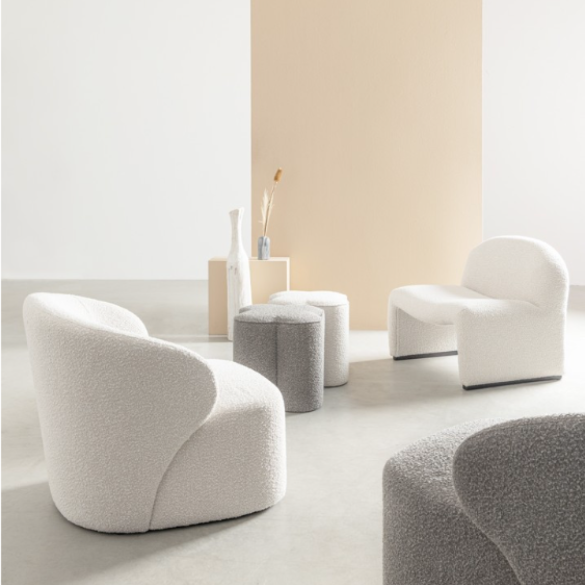 BT CASSILLA  Beige design Upholstered indoor armchair